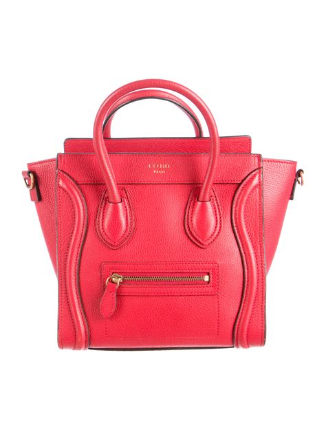 celine red bag nano|Celine nano bag price.